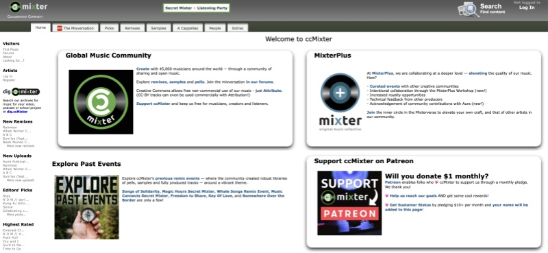 ccMixter 音樂免費下載社區