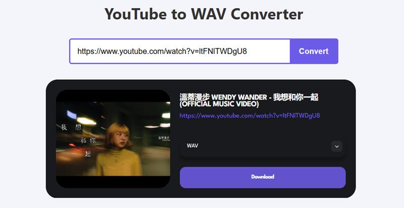 FreeYouTube To WAV 線上轉檔 YT 影片