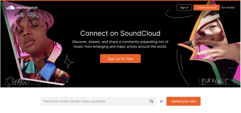 SoundCloud 網站免費下載音樂